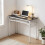 Living And Home (Black, 100x40cm) 2-Tier Folding Office Desk Portable Writing Table 1