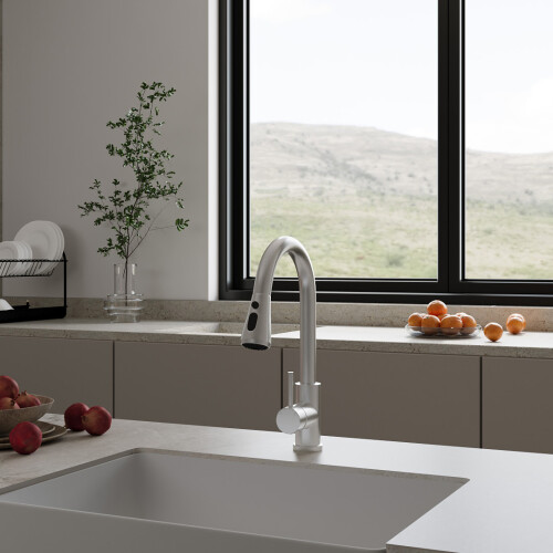 Living And Home Pull-Out Sensor Kitchen Faucet