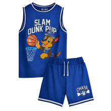 (6-7 Years, Blue) Paw Patrol Boys Chase Basketball Top & Shorts Set