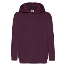 (12-13, Bottle Green) Fruit Of The Loom Kids Unisex Classic 80/20 Hoodie