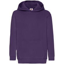 (12-13, Purple) Fruit Of The Loom Kids Unisex Classic 80/20 Hoodie
