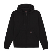 (XL, Black) Dickies Mens Fleece Full Zip Hoodie