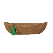 (24in, Brown) Ambassador Wall Trough Basket Coco Liner