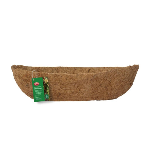 (24in, Brown) Ambassador Wall Trough Basket Coco Liner