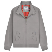 (3XL, Dark Grey) Lambretta Mens Shower Resistant Harrington Jacket