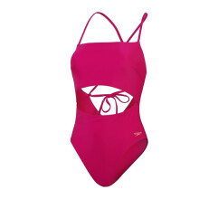 (16 UK, Purple) Speedo Womens/Ladies Cut Out Tie Back One Piece Swimsuit