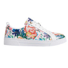 (8 UK, White) Ted Baker Womens/Ladies Leather Flat Trainers