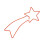 Christmas Shooting Star Neon Rope Light Silhouette 1