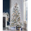 WeRChristmas Pre-lit Snow Drift Flocked Pine Needle Christmas Tree, Multi-Function LED Lights, White, 5 feet/1.5m 2