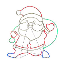 Christmas Santa Neon Rope Light Silhouette