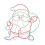 Christmas Santa Neon Rope Light Silhouette 1