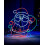 Christmas Santa Neon Rope Light Silhouette 2