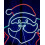 Christmas Santa Neon Rope Light Silhouette 3