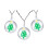 WeRChristmas Bauble LED String Lights with Christmas Trees, Multi-Colour, 5cm 1