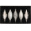 WeRChristmas Glass Baubles, Black/White, 5-Piece 1