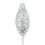 WeRChristmas Glass Baubles, Black/White, 5-Piece 3