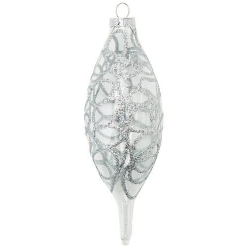WeRChristmas Glass Baubles, Black/White, 5-Piece 2