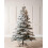 WeRChristmas Pre-Lit Snow Flocked Alpine Christmas Tree, White, 7 ft 2