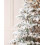 WeRChristmas Pre-Lit Snow Flocked Alpine Christmas Tree, White, 7 ft 3