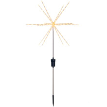 WeRChristmas Pre-Lit Starburst Pathway Stake Light Decoration, 112 Warm White LEDs