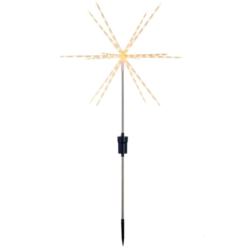 WeRChristmas Pre-Lit Starburst Pathway Stake Light Decoration, 112 Warm White LEDs