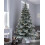 WeRChristmas Pre-Lit Snow Flocked Alpine Christmas Tree, White, 6 ft 2