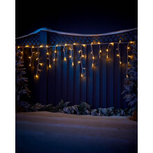 WeRChristmas PRO Series LED Icicle Lights, Warm White, 2 m