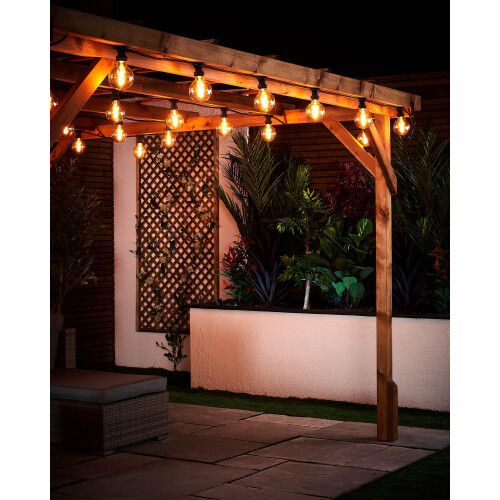 WeRChristmas Festoon Series 4W E27 Dimmable Globe Filament LED Bulb, Warm White 2