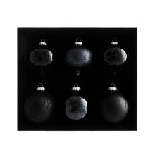 Black Glass Baubles