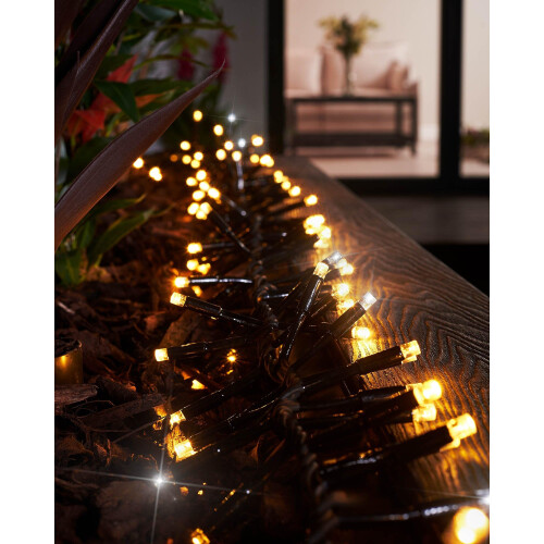WeRChristmas Twinkling LED Cluster Lights, Black Cable 2