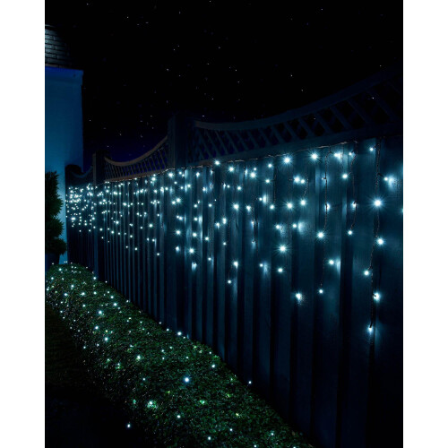 WeRChristmas LED Icicle Lights, Black Cable 2