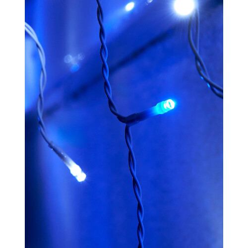 WeRChristmas LED Icicle Lights, White Cable 2