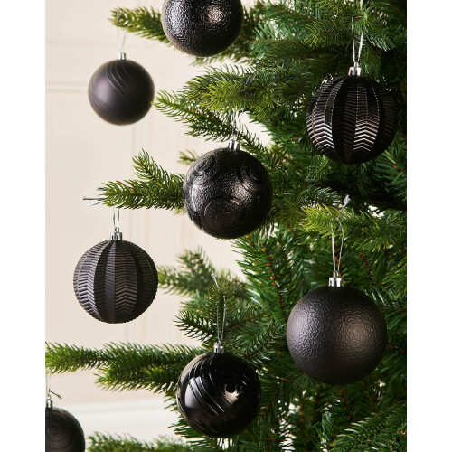 Black Shatterproof Baubles