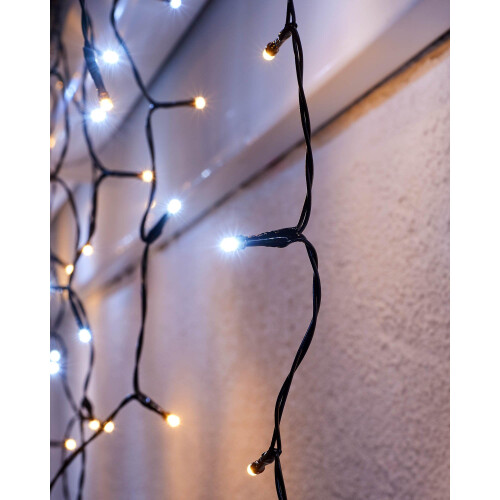 WeRChristmas LED Icicle Lights, Black Cable 2