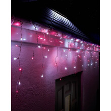 WeRChristmas LED Icicle Lights, White Cable
