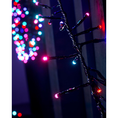 WeRChristmas LED Cluster Lights, Black Cable 2