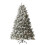 8 ft Pre-Lit Snow Flocked Artificial Christmas Tree with 600 LEDs & 8 Light Functions 1