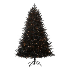 Pre-Lit Mixed Pine Black Tree, 8 ft