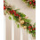 9FT Pre-Lit Decorated Mixed Tip Garland, Red and Gold 2