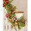 9FT Pre-Lit Decorated Mixed Tip Garland, Red and Gold 4