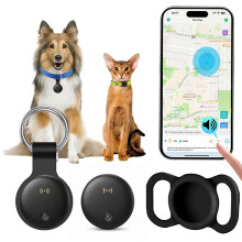 Cat Tracker Collar,Dog Tracker with no Monthly Fees Supports Both iOS and Android Systems GPS Real-time Location Tracking 3-day Trajectory Playback,