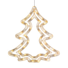 WeRChristmas Christmas Tree Silhouette with 35-LED, 37 cm - Warm White