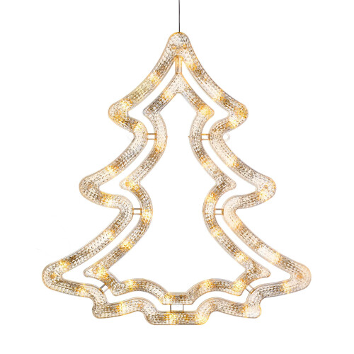 WeRChristmas Christmas Tree Silhouette with 35-LED, 37 cm - Warm White