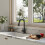 Living And Home Pull-Out Sensor Kitchen Faucet 1
