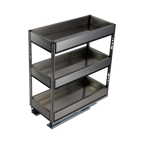 Living And Home 3-Tier Kitchen Cabinet Pull Out Shelf Organizer 2