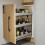 Living And Home 3-Tier Kitchen Cabinet Pull Out Shelf Organizer 1