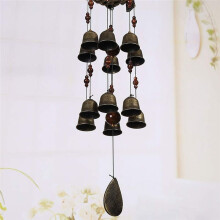 1 PièCes Carillons éOliens Nid D'Oiseau, Carillon éOlien avec 12 PièCes Cloches en Bronze pour Jardin, Cour, Patio et DéCoration IntéRieure