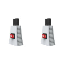 2X aan/Uit-Schakelaar voor Gameconsole voor PS5/PS4/PS3/ Series X Stroombeveiligingsschakelaar