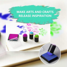 40 Pièces Éponges à Doigts, Ensemble D'Éponges de Peinture au Doigt Faites à la Main avec Boîte de Rangement pour L'Artisanat de la Peinture