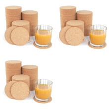 Kurken Onderzetters Set van 150- 3,5 Inch Ronde, Milieuvriendelijke Drinkpads voor Thuis, op Kantoor, in de Bar, Perfect voor Salontafels, Bureaus en
